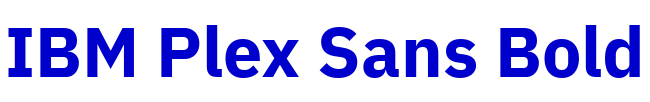 IBM Plex Sans Bold フォント